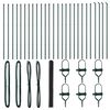 vidaXL Hatsz&ouml;gletű ker&iacute;t&eacute;s talajr&ouml;gz&iacute;tő 50 x 1,5 m PVC-bevonatos ac&eacute;l