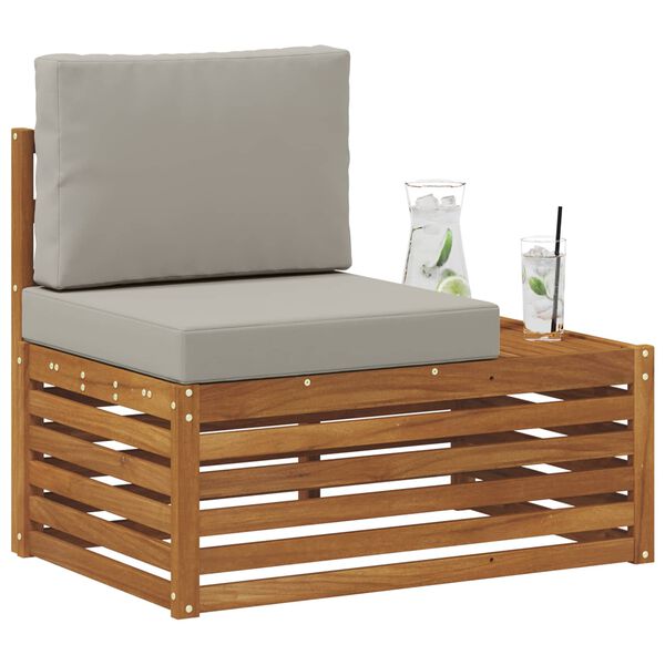 vidaXL K&uuml;lt&eacute;ri v&eacute;gkanap&eacute; Term&eacute;szetes 91 x 63 x 73 cm T&ouml;m&ouml;r Ak&aacute;cfa