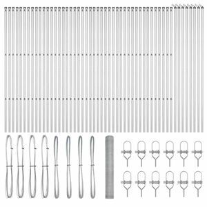vidaXL Ker&iacute;t&eacute;soszlop Ez&uuml;st 100 x 1,2 m (25 mm-es h&aacute;l&oacute;) Ac&eacute;l