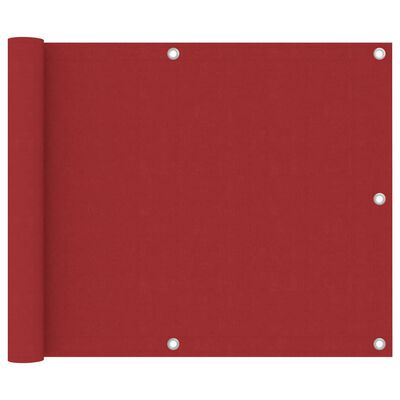vidaXL piros oxford-szövet erkélyparaván 75 x 500 cm