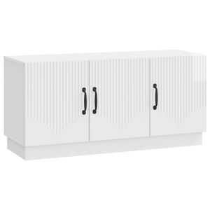 vidaXL TV szekr&eacute;ny Magasf&eacute;nyű Feh&eacute;r 99 x 34,5 x 47 cm Szerelt Fa