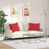 vidaXL Kanapé párnák 2 pcs Piros 70 x 50 cm szövet