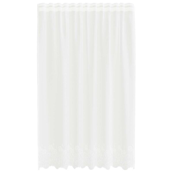 vidaXL Csipk&eacute;s F&uuml;gg&ouml;ny f&uuml;gg&ouml;ny&ouml;kkel Feh&eacute;r 140 x 150 cm Poli&eacute;szter