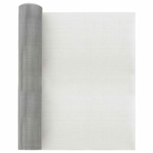 vidaXL H&aacute;l&oacute;s K&eacute;pernyő 40 x 500 cm 18 mesh Rozsdamentes ac&eacute;l 304 Ez&uuml;st