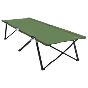 vidaXL &Ouml;sszecsukhat&oacute; Kemping &Aacute;gy Z&ouml;ld 206 x 76 x 74 cm Oxford &eacute;s Ac&eacute;l