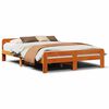 vidaXL viaszbarna t&ouml;m&ouml;r fenyőfa &aacute;gy matrac n&eacute;lk&uuml;l 140 x 200 cm