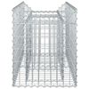 vidaXL Gabion emelt &aacute;gy Ez&uuml;st 100 x 50 x 60 cm Horganyzott ac&eacute;l