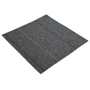vidaXL Szőnyegcsempe K&ouml;z&eacute;p sz&uuml;rke cs&iacute;kokkal 50 x 50 cm 20 db