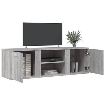 vidaXL szürke sonoma szerelt fa TV-szekrény 120 x 34 x 37 cm