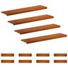 vidaXL L&eacute;pcsőfok 12 db 110 x 30 x 2 cm Barna T&ouml;m&ouml;r T&ouml;lgyfa