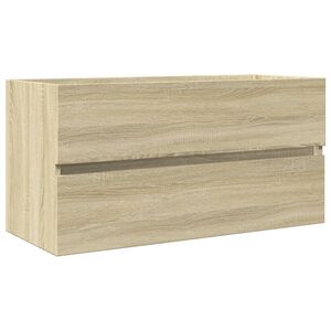 vidaXL sonoma t&ouml;lgy sz&iacute;nű szerelt fa mosd&oacute;szekr&eacute;ny 90 x 38,5 x 45 cm