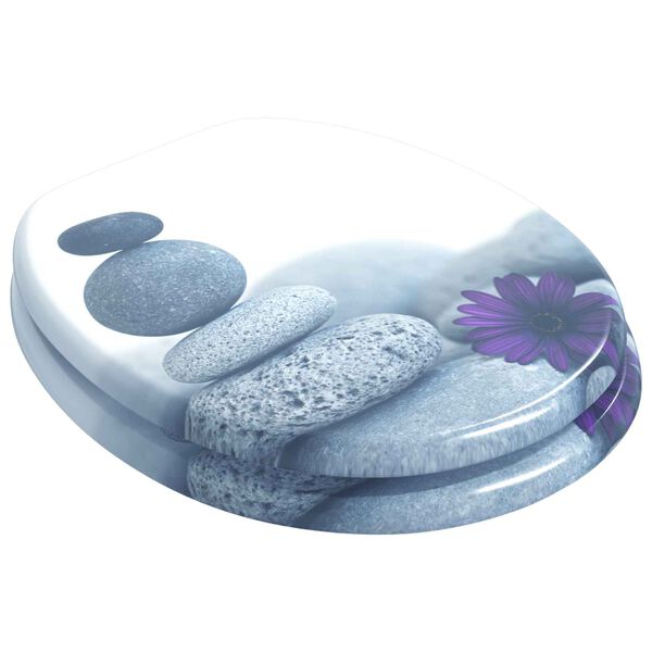 vidaXL WC &uuml;lőke Sz&uuml;rke 44 x 38 cm MDF lap