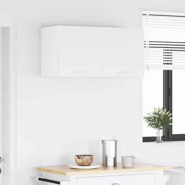 vidaXL F&uuml;ggő szekr&eacute;ny t&aacute;rol&oacute;val 2 pcs Feh&eacute;r 40 x 31 x 40 cm Faanyag