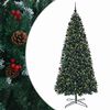 vidaXL Műfenyő zsan&eacute;ros &aacute;gakkal &eacute;s g&ouml;mb&ouml;kkel 400 cm 600 LED