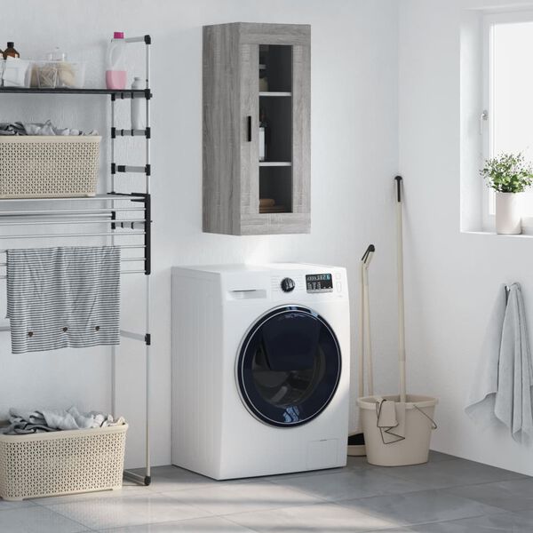 vidaXL sz&uuml;rke sonoma sz&iacute;nű fali szekr&eacute;ny 34,5 x 34 x 90 cm