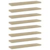 vidaXL 8 db sonoma-tölgy színű forgácslap könyvespolc 40 x 10 x 1,5 cm