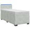 vidaXL Boxspring &aacute;gy matraccal &eacute;s LED-del Vil&aacute;gossz&uuml;rke 90 x 190 cm