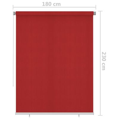 vidaXL piros kültéri sötétítő roló 180 x 230 cm