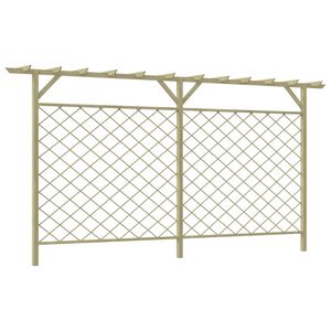 vidaXL kerti r&aacute;csos faker&iacute;t&eacute;s pergola tetővel