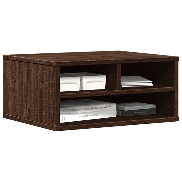 vidaXL barna t&ouml;lgy sz&iacute;nű szerelt fa nyomtat&oacute;&aacute;llv&aacute;ny 49 x 40 x 22,5 cm