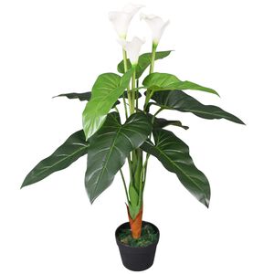 vidaXL műk&aacute;la liliom vir&aacute;gcser&eacute;ppel 85 cm feh&eacute;r