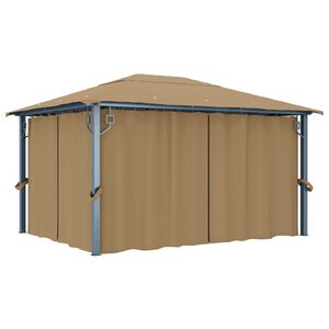 vidaXL t&oacute;psz&iacute;nű alum&iacute;niumpavilon f&uuml;gg&ouml;nnyel 400 x 300 cm