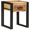 vidaXL V&eacute;gasztal Barna &eacute;s fekete 40 x 40 x 50 cm T&ouml;m&ouml;r Mang&oacute;f&aacute;t