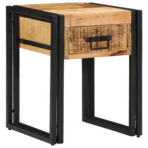vidaXL V&eacute;gasztal Barna &eacute;s fekete 40 x 40 x 50 cm T&ouml;m&ouml;r Mang&oacute;f&aacute;t