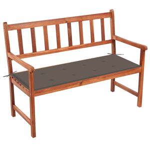 vidaXL t&ouml;m&ouml;r ak&aacute;cfa kerti pad p&aacute;rn&aacute;val 120 cm
