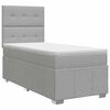 vidaXL Boxspring &aacute;gy matraccal Vil&aacute;gossz&uuml;rke Egyszem&eacute;lyes Sz&ouml;vet