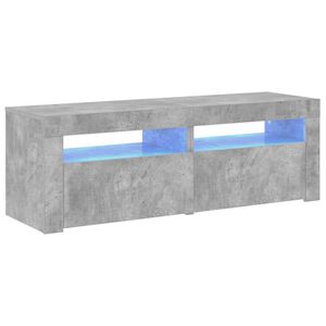 vidaXL betonsz&uuml;rke TV-szekr&eacute;ny LED-l&aacute;mp&aacute;kkal 120 x 35 x 40 cm