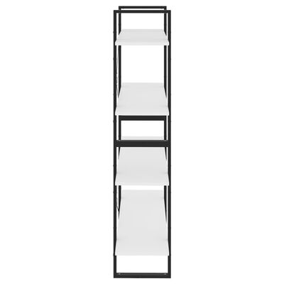 vidaXL négyszintes fehér forgácslap könyvszekrény 100 x 30 x 140 cm