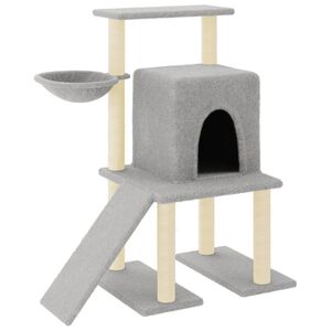 vidaXL vil&aacute;gossz&uuml;rke macskab&uacute;tor sziz&aacute;l kapar&oacute;f&aacute;kkal 96,5 cm
