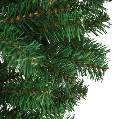 vidaXL zöld fejjel lefelé fordított műkarácsonyfa állvánnyal 180 cm