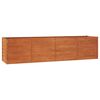 vidaXL rozsda sz&iacute;nű corten ac&eacute;l kerti magas&aacute;gy&aacute;s 320 x 80 x 77 cm
