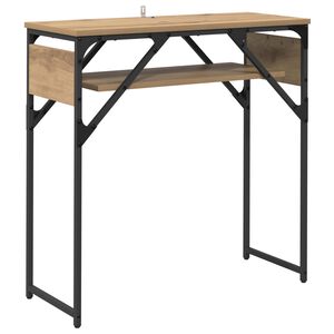 vidaXL Konzolasztal Artisan t&ouml;lgy Szerelt Fa 75x30x75cm
