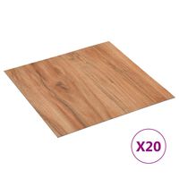 vidaXL 20 db világos fa öntapadó PVC padlólap 1,86 m²