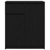 vidaXL fekete t&ouml;lgy szerelt fa t&aacute;lal&oacute;szekr&eacute;ny fi&oacute;kos 71x35x84 cm
