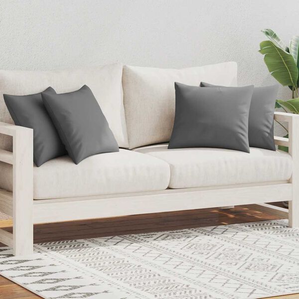 vidaXL 4 db szürke kültéri párna 45 x 45 cm