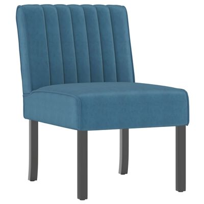 vidaXL kék bársony szék