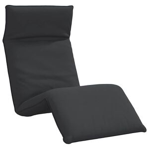 vidaXL fekete oxford-sz&ouml;vet &ouml;sszecsukhat&oacute; napoz&oacute;&aacute;gy 175x54x8,5 cm