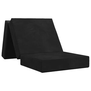 vidaXL &Ouml;sszecsukhat&oacute; kanap&eacute;&aacute;gy 75 x 63 x 45 cm Fekete