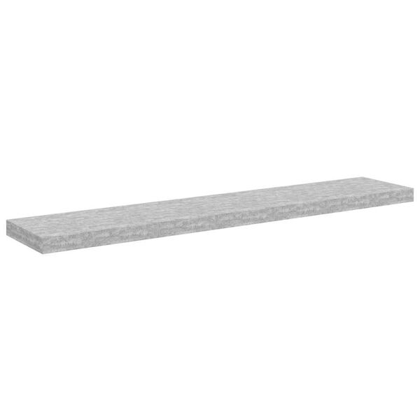 vidaXL betonsz&uuml;rke MDF lebegő fali polc 120 x 23,5 x 3,8 cm