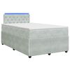 vidaXL Boxspring &aacute;gy matraccal Vil&aacute;gossz&uuml;rke 120 x 200 cm B&aacute;rsony