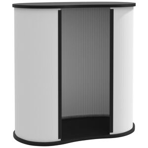 vidaXL &ouml;sszecsukhat&oacute; szerelt fa ki&aacute;ll&iacute;t&aacute;si pult 90 x 48 x 93 cm