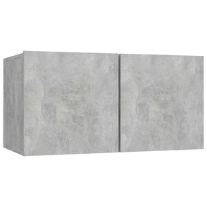 vidaXL betonsz&uuml;rke f&uuml;ggő TV-szekr&eacute;ny 60 x 30 x 30 cm