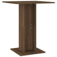 vidaXL barna tölgy színű szerelt fa bisztróasztal 60 x 60 x 75 cm