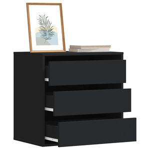 vidaXL fekete szerelt fa fi&oacute;kos sarokszekr&eacute;ny 60 x 41 x 58 cm