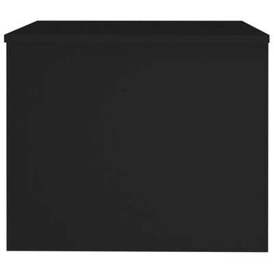 vidaXL fekete szerelt fa dohányzóasztal 80 x 50 x 40 cm
