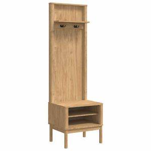 vidaXL Előszobafal FLORO Faggy&uacute; barna 50 x 40 x 158 cm T&ouml;m&ouml;r fenyőfa
